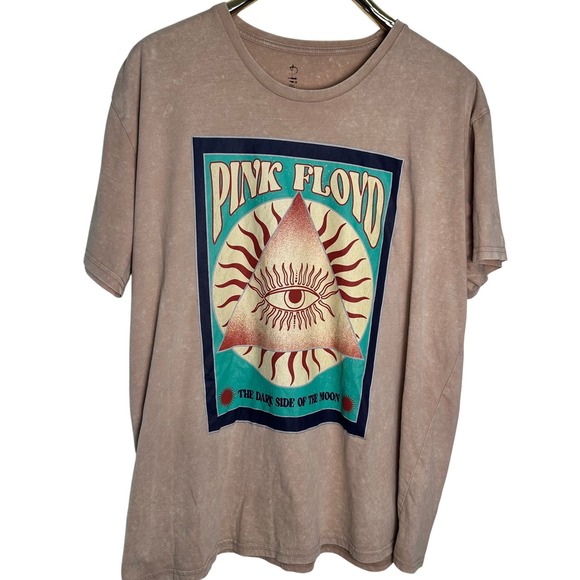 Pink Floyd The Dark Side of the Moon Graphic T Shirt Mens 2XL Band Tee - Picture 1 of 7